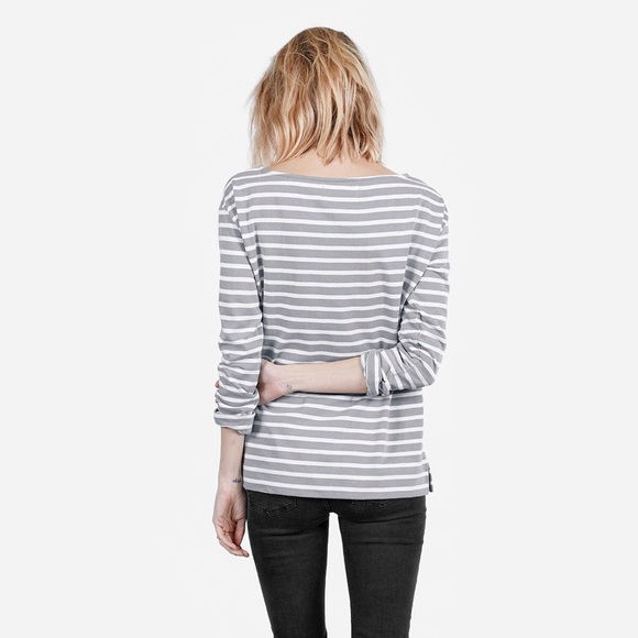 SOLD - Everlane Heavyweight striped Tee - Picture 2 of 4